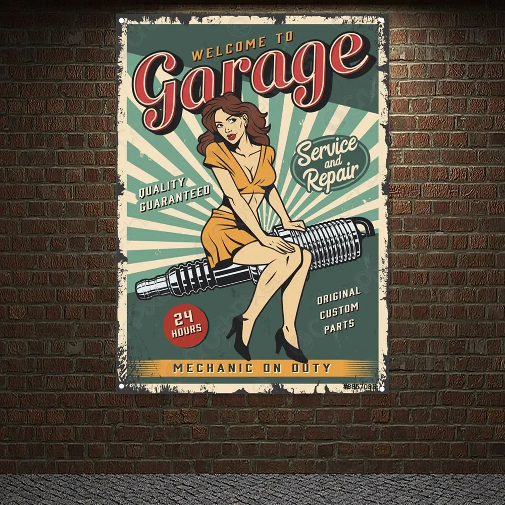 Auto Repair Shop Banners - WILLKOMMEN ZUM GARAGE Auto Reparatur Shop