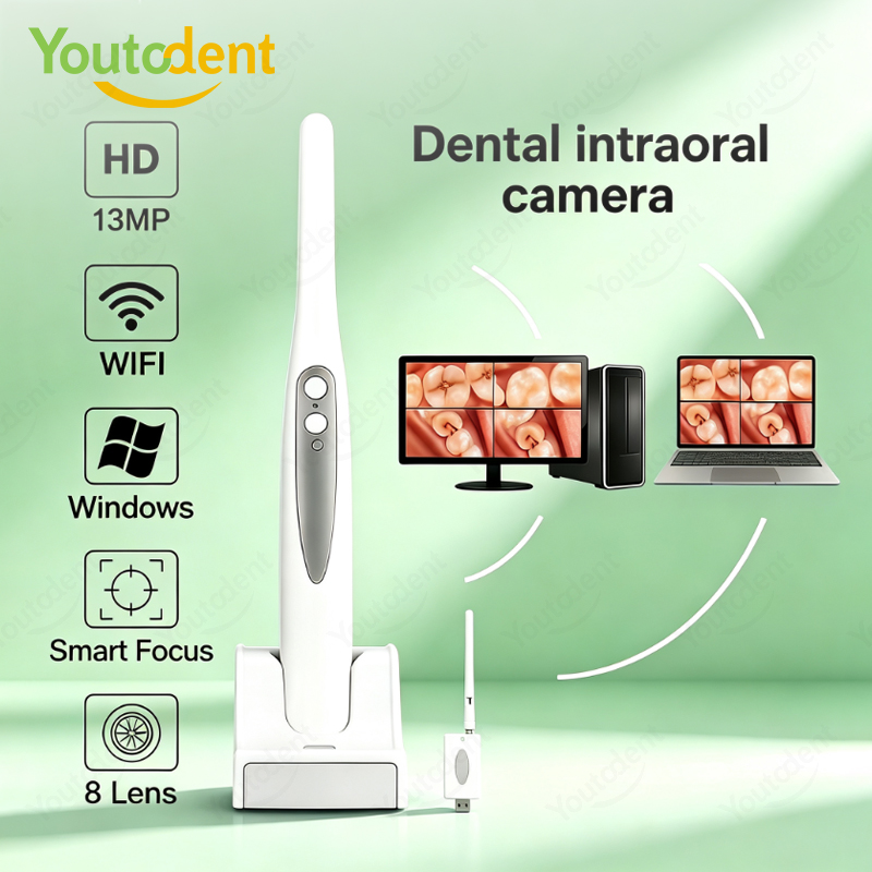 Endoscope Inspection Camera - Drahtlose WIFI-Dental-Intraoralkamera, 13 MP, HD 1080p,