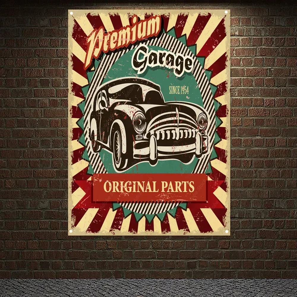 Premium Garage Vintage Car ORI – Auto Repair Shop Banners Bewertung und Preis
